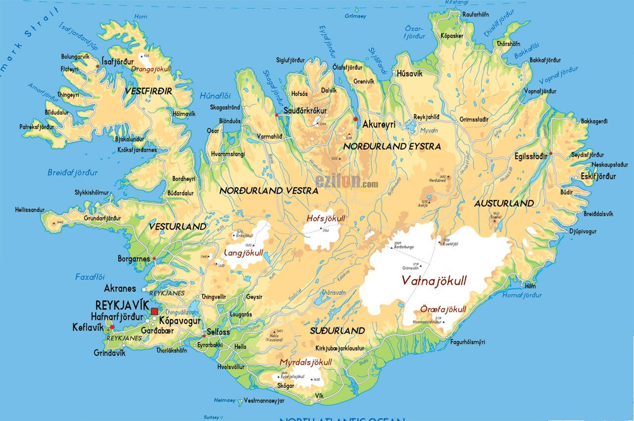 Iceland_physical_map